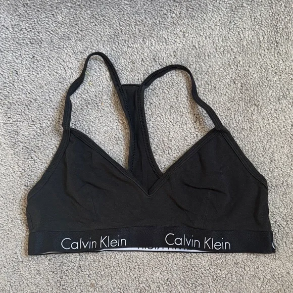 Calvin Klein Black Sports Bra - Picture 1 of 3